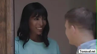 TS Natassia fucks her stepbros boyfriend